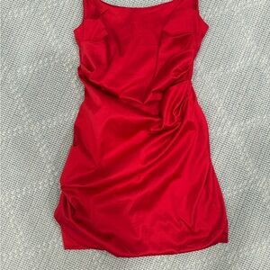Red Strapless Dress
